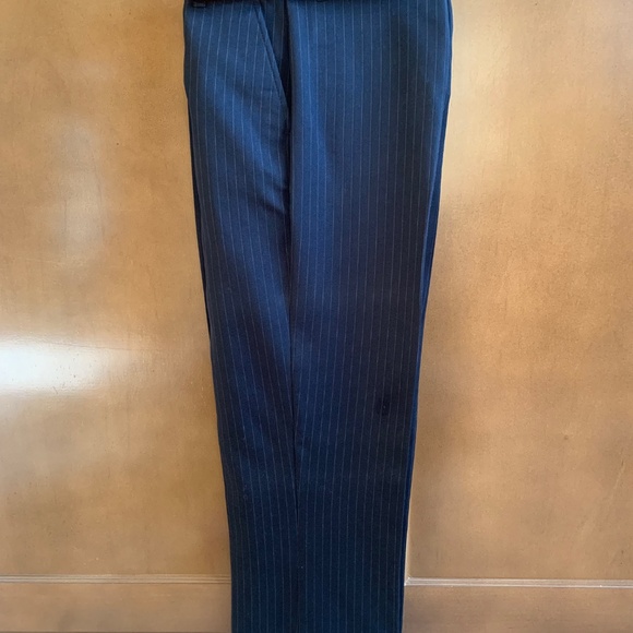 Boys black pinstripe suit - Picture 3 of 4